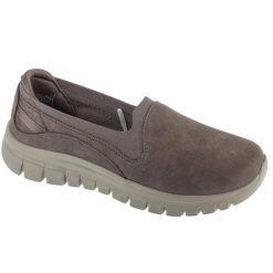 Buty sportowe Sneakersy damskie, Graceful - Leaning In. Szare obuwie sportowe damskie Skechers, bez wzorów, bez zapięcia, trekkingowe. Za 249.99 zł.