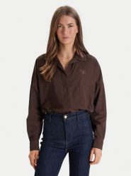 Guess Body W6RH61 WJ782 Brązowy Regular Fit. Brązowe body Guess, z aplikacjami, z syntetyku. Za 439.99 zł.