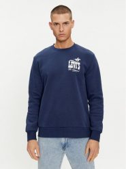 Levi's® Bluza Graphic 38423-0075 Granatowy Regular Fit. Niebieskie bluzy męskie m, bez wzorów, z bawełny, bez ramiączek, bez kaptura. Za 319.99 zł.