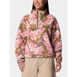 Sweter Damski Columbia Helvetia II Printed Cropped. Czerwone swetry nierozpinane damskie Columbia, bez wzorów, eleganckie, bez kołnierzyka, bez ramiączek. Za 299.00 zł.