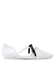 Melissa Baleriny Pointy Stripe Jason 33435 Biały. Białe balerinki damskie Melissa, bez wzorów, z tworzywa sztucznego, bez obcasa, bez zapięcia. Za 229.99 zł.