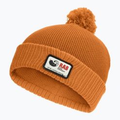 Czapka zimowa Rab Essential Bobble. Brązowe czapki damskie RAB, na zimę, bez wzorów, sportowe. Za 129.99 zł.