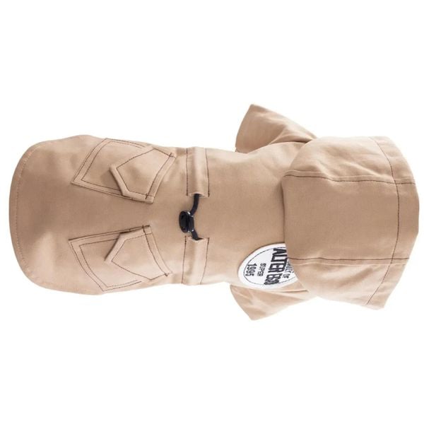 Płaszcz dla psa Martin Sellier. Brązowe płaszcze damskie MARTIN SELLIER, m, bez wzorów, z materiału, eleganckie, bez kołnierzyka, bez kaptura. Za 148.00 zł.