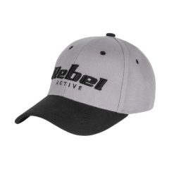 Czapka z daszkiem Rebel Active , kolor jasny szary , rozmiar S. Szare czapki damskie REBEL ACTIVE, bez wzorów, z bawełny. Za 29.00 zł.