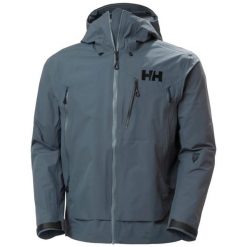 Kurtka turystyczna Helly Hansen Odin 9 World 3.0. Szare kurtki męskie Helly Hansen, m, bez wzorów, casualowe, bez kaptura. Za 1,878.00 zł.