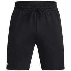 Spodenki fitness męskie Under Armour Rival Fleece. Czarne buty sportowe męskie Under Armour, bez wzorów, z dresówki, bez zapięcia, na fitness i siłownię. Za 156.08 zł.