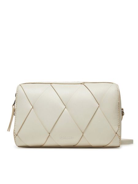 Calvin Klein Torebka Ck Woven Camera Bag K60K613002 Écru. Listonoszki damskie Calvin Klein, bez wzorów, ze skóry, bez dodatków. Za 289.99 zł.