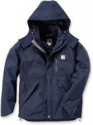 Kurtka Carhartt Shoreline Jacket Navy PROMO!. Niebieskie kurtki męskie Carhartt, m, bez wzorów, bez kaptura. Za 368.84 zł.