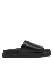 Calvin Klein Jeans Klapki Flat Molded Sandal Slide YW0YW01710 Czarny. Czarne klapki damskie Calvin Klein Jeans, bez wzorów, z jeansu, bez obcasa, bez zapięcia. Za 439.99 zł.
