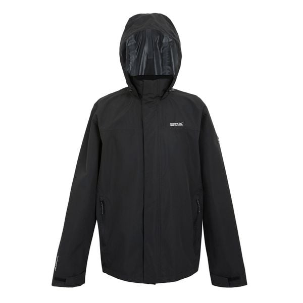 Męska Kurtka Wodoodporna Matt II. Czarne kurtki męskie Regatta, m, bez wzorów, z materiału, z kapturem. Za 245.99 zł.