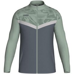 Poliestrowa bluza dresowa Jako Iconic. Szare bluzy damskie Jako, xl, bez wzorów, z dresówki, bez ramiączek, z kapturem. Za 325.00 zł.