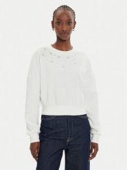 ONLY Bluza Suzi 15331166 Biały Regular Fit. Białe bluzy damskie ONLY, xl, bez wzorów, z syntetyku, bez ramiączek, bez kaptura. Za 89.99 zł.
