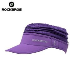 Czapka przeciwsłoneczna na lato ROCKBROS. Fioletowe czapki damskie ROCKBROS, na lato, bez wzorów, z bawełny, sportowe. Za 83.60 zł.