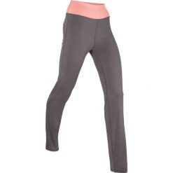 Spodnie sportowe shaping, długie, Level 1 bonprix szary łupkowy. Szare spodnie dresowe damskie bonprix, bez wzorów, sportowe, długie, na fitness i siłownię, climacool (adidas). Za 49.99 zł.