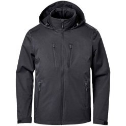 Męska Lekka Kurtka Soft Shell Scirocco. Czarne kurtki męskie STORMTECH, m, bez wzorów, sportowe, bez kaptura. Za 703.99 zł.