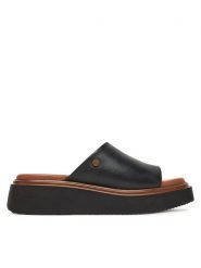 Beverly Hills Polo Club Klapki WI44-CAGE-03 Czarny. Czarne klapki damskie Beverly Hills Polo Club, bez wzorów, ze skóry, bez obcasa, bez zapięcia. Za 279.99 zł.