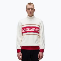 Sweter męski Napapijri D-Sardona. Brązowe swetry męskie Napapijri, m, bez wzorów, sportowe, bez kołnierzyka, bez ramiączek. Za 559.99 zł.