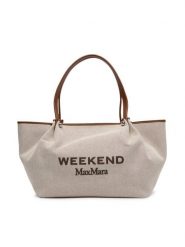Weekend Max Mara Torebka Getto 2625516115 Brązowy. Brązowe shopperki damskie Weekend Max Mara, bez wzorów, z materiału, bez dodatków. Za 1,479.00 zł.