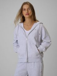 4F Bluza dresowa loose z kapturem damska - szara M. Szare bluzy damskie 4F, m, bez wzorów, z dresówki, bez ramiączek, z kapturem. Za 159.99 zł.