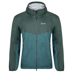 Męska kurtka outdoorowa Kilpi HURRICANE-M. Niebieskie kurtki męskie Kilpi, l, bez wzorów, z materiału, z kapturem, do biegania. Za 335.50 zł.