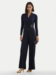 LAUREN RALPH LAUREN Kombinezon 200957619 Granatowy Slim Fit. Niebieskie sukienki damskie Lauren Ralph Lauren, bez wzorów, z syntetyku, bez kołnierzyka, bez ramiączek. Za 749.99 zł.