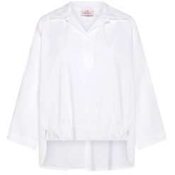 Polo Deha Koszula Parachute Damskie. Białe koszule damskie Deha, s, bez wzorów, z bawełny, eleganckie, z asymetrycznym kołnierzem, bez ramiączek. Za 467.99 zł.