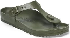 Birkenstock klapki unisex japonki GIZEH EVA 1019143 KHAKI (szerokość standardowa) 45. Brązowe klapki męskie Birkenstock, bez wzorów, bez zapięcia. Za 332.81 zł.