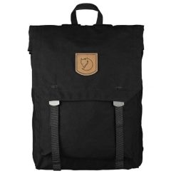 Plecak Fjallraven Foldsack No. 1 - black. Czarne plecaki męskie Fjällräven, bez wzorów, z bawełny. Za 552.95 zł.