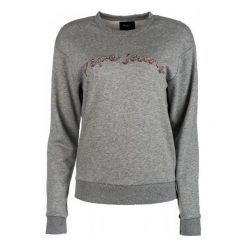 Pepe Jeans bluza damska Momo XS, szara. Szare bluzy damskie Pepe Jeans, xs, z aplikacjami, z jeansu, bez ramiączek, bez kaptura. W wyprzedaży za 169.00 zł.