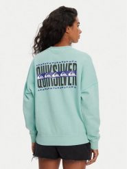Quiksilver Bluza EQWFT03179 Błękitny Oversize. Niebieskie bluzy damskie Quiksilver, m, bez wzorów, z bawełny, bez ramiączek, bez kaptura. Za 299.99 zł.