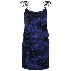 Sukienka letnia LOAP Betynka bawełniana damska XS. Fioletowe sukienki damskie Lolë, na lato, xs, bez wzorów, z bawełny, sportowe, bez kołnierzyka, bez ramiączek, sportowe. Za 136.99 zł.