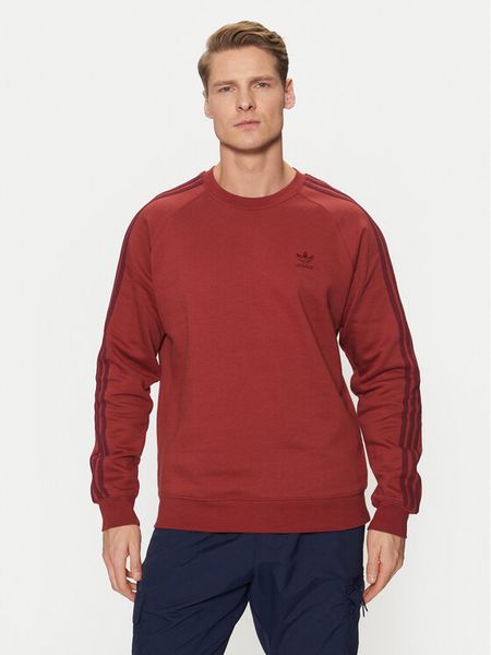 Adidas Bluza adicolor Classics 3-Stripes JP0992 Czerwony Regular Fit. Czerwone bluzy męskie Adidas, m, bez wzorów, z bawełny, bez ramiączek, bez kaptura. Za 179.99 zł.