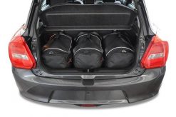 Torby Do Bagażnika Suzuki Swift 2017-2024 3Szt Kjust. Czarne torby podróżne damskie KJUST, bez wzorów, z kauczuku. Za 729.00 zł.