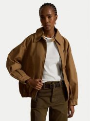 Polo Ralph Lauren Kurtka przejściowa 211A96311003 Beżowy Oversize. Brązowe kurtki damskie Polo Ralph Lauren, l, bez wzorów, z bawełny, bez kaptura. Za 1,699.00 zł.