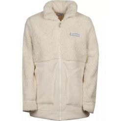 Polarowy sweter damski Columbia Winter Pass Sherpa Long Full Zip. Czerwone swetry nierozpinane damskie Columbia, s, bez wzorów, z polaru, sportowe, bez kołnierzyka, bez ramiączek. Za 499.00 zł.