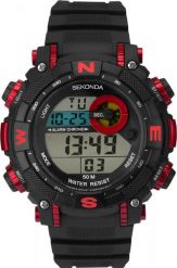 Zegarek Sekonda Zegarek męski Sekonda 1525 czarny. Czarne zegarki męskie Sekonda, bez wzorów. Za 260.00 zł.