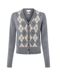 Brookshire sweter z wełny merynosowej Kobiety Wełna merino szary, S. Szare swetry nierozpinane damskie brookshire, s, bez wzorów, z wełny, biznesowe, bez kołnierzyka, bez ramiączek. Za 299.95 zł.