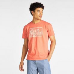 T-SHIRT MĘSKI LEE FLORAL GRAPHIC TEE PAPRIKA L60KETNI 112113397. T-shirty męskie Lee, l, bez wzorów, bez kołnierzyka, bez ramiączek. Za 69.99 zł.