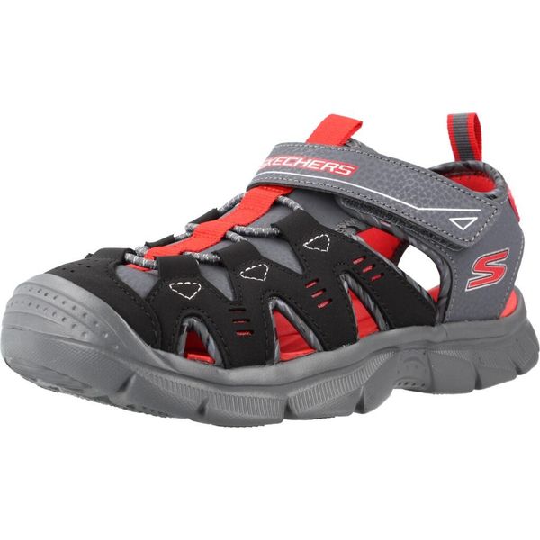 Sandały SKECHERS 407015L Szary. Szare sandały męskie Skechers, bez wzorów, z syntetyku, bez zapięcia. Za 173.99 zł.