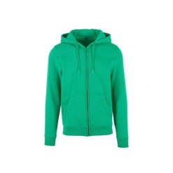 Bluza z kapturem z pełnym zamkiem błyskawicznym Build Your Brand. Czarne bluzy damskie BUILD YOUR BRAND, l, bez wzorów, z dzianiny, bez ramiączek, z kapturem. Za 221.50 zł.