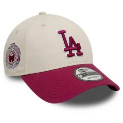 Czapka z daszkiem New Era WS Patch 9Forty Los Angeles Dodgers. Brązowe czapki damskie New Era, na zimę, bez wzorów. Za 129.99 zł.