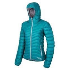 Kurtka puchowa damska Ocun Tsunami Eco. Niebieskie kurtki sportowe damskie Ocun, m, bez wzorów, z puchu, bez ramiączek, bez kaptura, trekkingowe. Za 728.99 zł.
