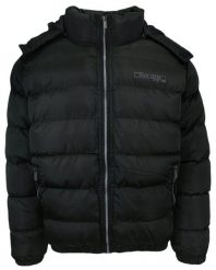 Kurtka Czarna Jesienno-Zimowa z Kapturem, Gruba, Ocieplana, Pikowana, Męska -PAKO JEANS. Czarne kurtki męskie Pako Jeans, na zimę, l, bez wzorów, z jeansu, z kapturem. Za 369.00 zł.