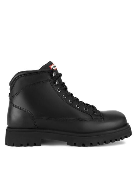Hunter Trapery CHESTER-03 MI08 Czarny. Czarne buty zimowe męskie Hunter, bez wzorów, z nubiku, bez obcasa, bez zapięcia. Za 314.99 zł.