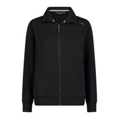Damska bluza zapinana na zamek CMP. Czarne bluzy damskie CMP, bez wzorów, bez ramiączek, bez kaptura. Za 249.45 zł.