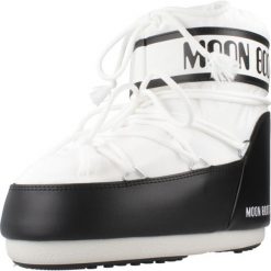 Buty MOON BOOT 14093400 001 Biały. Białe obuwie trekkingowe damskie Moon Boot, z syntetyku, bez zapięcia. Za 741.99 zł.
