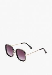 Czarne Okulary z Kwadratowymi Szkłami Eleganckie Fainna. Czarne okulary przeciwsłoneczne damskie Born2be. Za 39.99 zł.