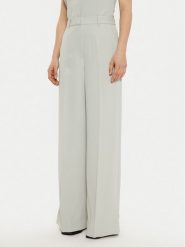 Calvin Klein Spodnie palazzo K20K207876 Szary Wide Leg. Szare spodnie materiałowe damskie Calvin Klein, bez wzorów, z materiału. Za 469.99 zł.