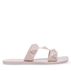 Klapki JENNY. Brązowe klapki damskie Jenny, bez wzorów, bez obcasa, bez zapięcia. Za 39.99 zł.