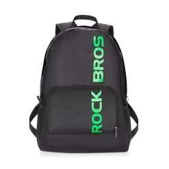 Składany plecak sportowy Rockbros H10-BK 18 L - czarny. Czarne plecaki męskie ROCKBROS, bez wzorów, z materiału, biznesowe. Za 119.60 zł.